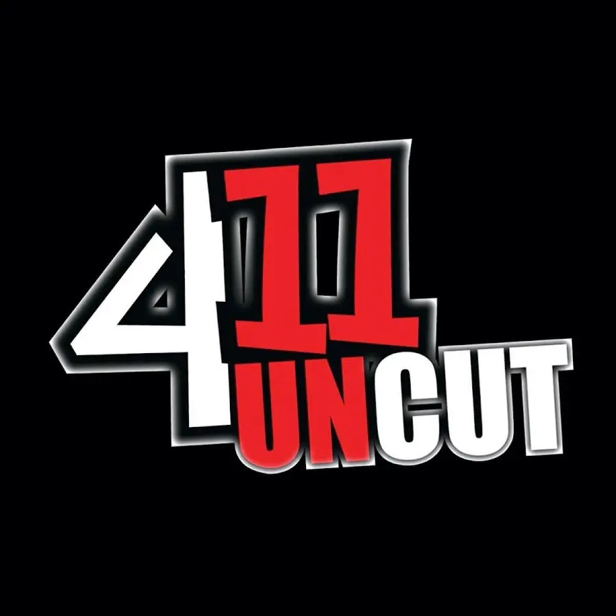 411 Uncut logo in red and white.