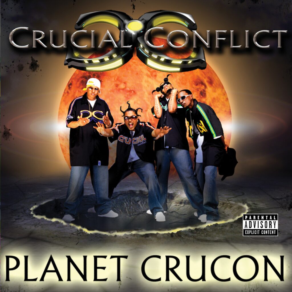 Crucial Conflict's Planet Crucon album cover.