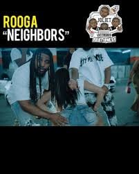 Group posing in urban setting, "Neighbors" text.