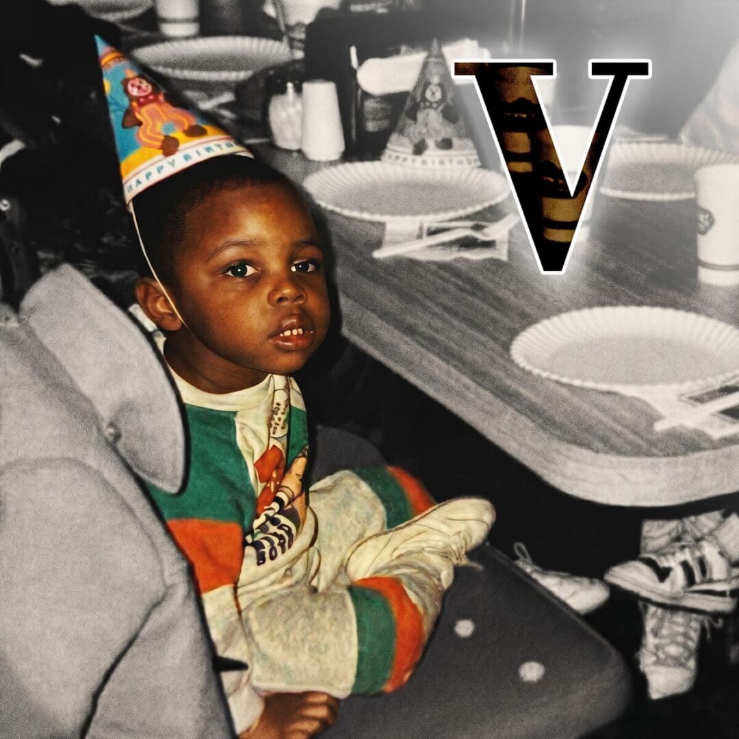 v